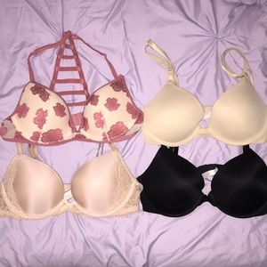 Bundle of 4 Victoria’s Secret and Pink bras